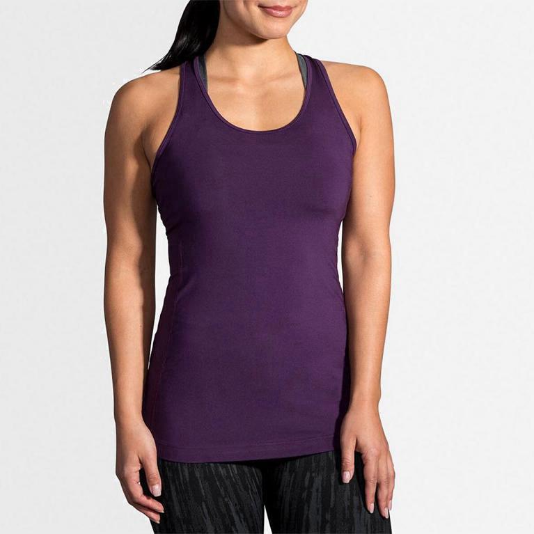 Brooks Pick-Up - Camiseta Sin Mangas Mujer - Moradas (NA5143820)